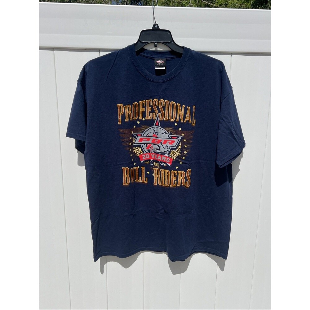 Professional Bull Riders 20 Years Anniversary T-Shirt Short Sleeve Sz 2XL